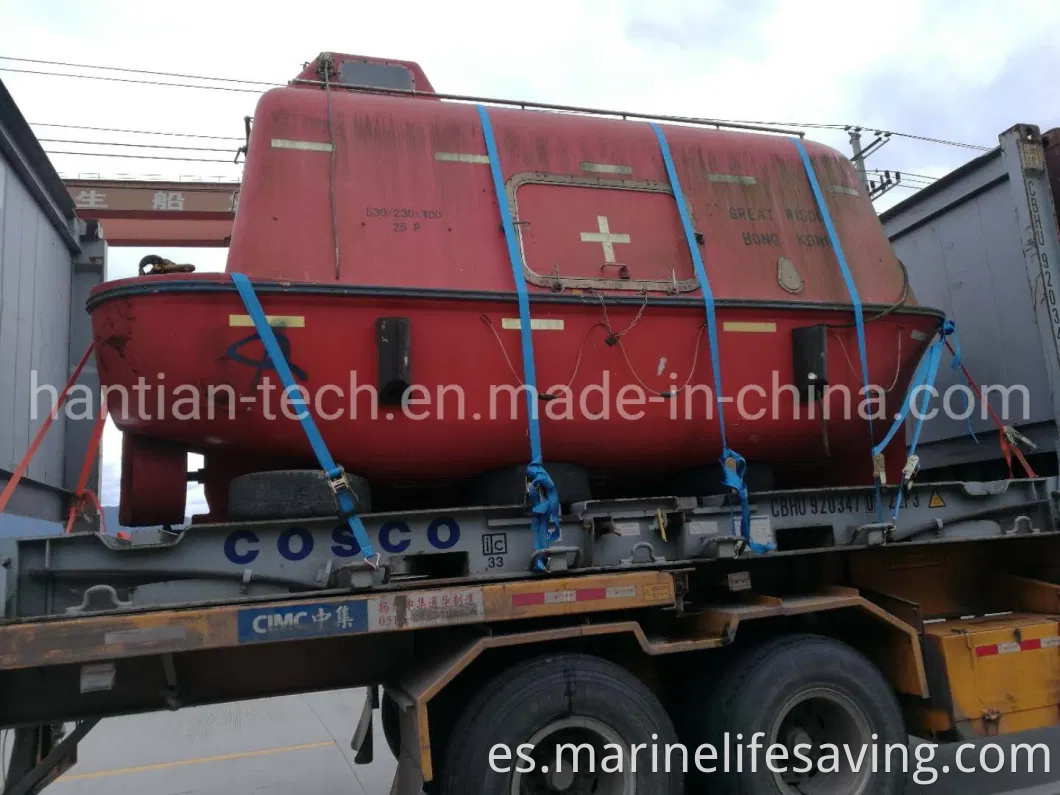 Equipo marino de segunda mano utilizado bote salvavidas de tipo abierto con salvado de bote